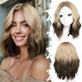 Women's Wigs Silicone Net 4X1 Lace Graduation Short Bob Curly Lace Wig