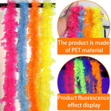Themed Party Supplies Fluorescent Macaron Neon Party Garland – Christmas Star & Cosmos Ribbon Decoration