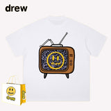 Drew T Shirts Lightning Print Cotton T-shirt