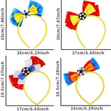 Themed Party Supplies World Cup Themed Headband – National Flag Bowknot Fan Accessory