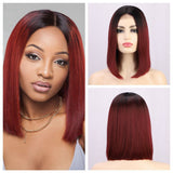 Women'S Wigs Short Bob Lace Front Synthetic Wig