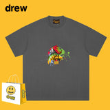 Drew T Shirts Loose Graffiti Printing