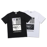 C.e t shirts black and white creative photo men's and women's short sleeves