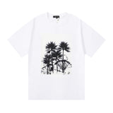 Purple Brand T Shirt Chess Print Short Sleeve T-Shirt