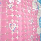 Themed Party Supplies Baby Gender Reveal Foil Fringe Curtain – 1m x 2m Pink & Blue Party Backdrop Decoration