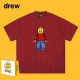 Drew T Shirts Short Sleeve Loose round Neck Short Sleeve