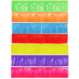 Themed Party Supplies 30×300cm Neon Fringe Banner – Macaron Color Tinsel Curtain PET Garland for Kids Birthday Party