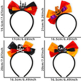 Halloween headband Halloween headgear black orange purple bow headband