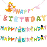 Themed Party Supplies Mermaid Theme Birthday Banner – Ocean Party Garland Decoration