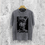 Purple Brand Distressed T Shirts Short Sleeve
