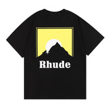 Rhude T Shirt Sunset Printed Short Sleeve T-Shirt