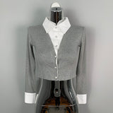 Women Sun Protection Shirt Slim Fit Temperament Fake Two-Piece Short Shirt