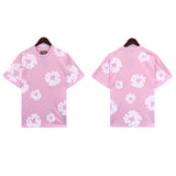 Denim Tears T Shirts Kapok Puff Print Short Sleeve T-shirt