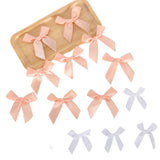 Themed Party Supplies DIY Mini Bow Garland – Double-Sided Polyester Ribbon Bows with Adhesive