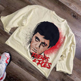 Street Unisex T-shirt Bruce Lee Cartoon Pattern Tee