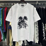 Purple Brand T Shirt Chess Print Short Sleeve T-Shirt