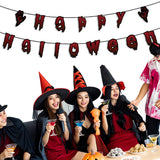Halloween flag hanging ornaments Halloween Paper Banner – Spooky Party & Haunted House Decoration
