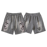 Hellstar Shorts Wash and Do Old Casual Shorts Summer