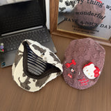 Y2k hot girl hat heavy industry kt cat duck tongue beret