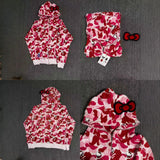 Bathing ape hoode bape co-branded hello kitty kuromi looseoutwearautum