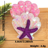 Themed Party Supplies Cartoon Seashell & Starfish Hair Clips – Ocean Theme Birthday Party Accessories