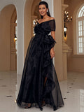 Women Party Dress Sequined Temperament Banquet Evening Gown (Ss0416)