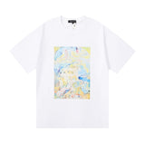 Purple Brand T Shirts Purple Micro Label Letter Pattern Printed Short Sleeve T-Shirt