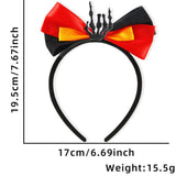 Halloween headband Halloween headgear black orange purple bow headband