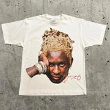Street Unisex T-shirt Portrait Y2k Gothic Hip Hop