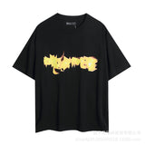 Purple Brand T ShirtsPurple Micro Label Letter Pattern Printed Short Sleeve T-Shirt