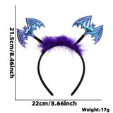 Halloween headband Halloween Spider Headband – Kids’ Fun Feather & Bat Party Hair Accessory