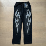 Hellstar Hoodie & Pants autumn wash make old hoodies sweater