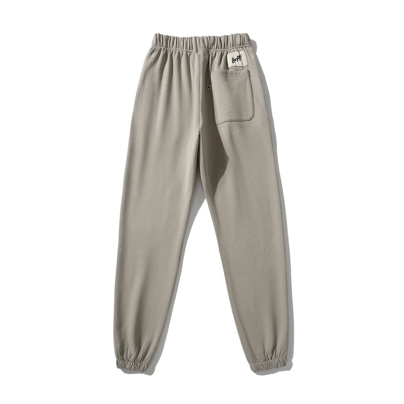 Bathing Ape Pan Embroidered Star Casual Trousers Tethered Casual Tights Sweatpants