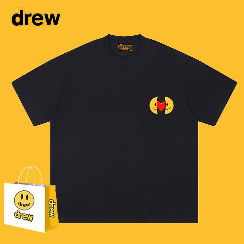 Drew T Shirts Cotton Short Sleeve Loose Casual