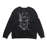 C.e. sweatshirt - autumn/winter c.e. geometric pattern letter crewneck pullover terry sweatshirt - wholesale