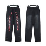 Hellstar JacketsHellstar Hoodie & Pants Wash Old Vintage Men's and Women's Loose Casual Sweater Sweatpants