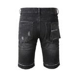 Purple Brand Denim Shorts High Street Black