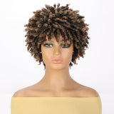 Women's Wigs Puffy Short Dreadlock Synthetic Wig