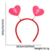 Themed Party Supplies Bachelorette Party Heart Headband – Valentine’s Day Love-Themed Bar Accessories