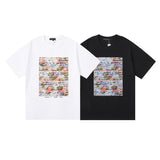 Purple Brand T Shirts Purple Micro Label Letter Pattern Printed Short Sleeve T-Shirt