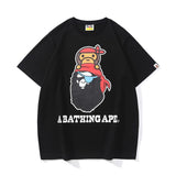 Bathing Ape T Shirt Summer, Ape Pirate Letter Print, Short Sleeve T-Shirt