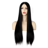 Women's Wigs Lace Chemical Fiber Headgear Small Lace Medium Split Long Straight Hair Wigs
