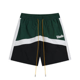 Rhude Shorts Letter Embroidery Casual Sports Color Matching Shorts Beach Pants