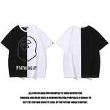 Bathing Ape T Shirt Summer Ape Man Color Changing Reflective Printing Short Sleeve T-Shirt