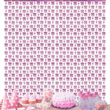 Themed Party Supplies 2m Pink Holographic Bow Foil Fringe Curtain – Birthday Party Backdrop for Kids