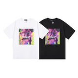 Purple Brand T Shirts Purple Micro Label Letter Pattern Printed Short Sleeve T-Shirt