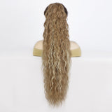 Women's Wigs High Temperature Silk Water Ripple Long Curly Hair Ponytail Hair Extensions Ponytail