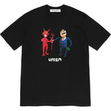 Men T-shirts SS23 BUSINESS TEE Cartoon and Demon Letter Print Crew Neck Short Sleeve T-Shirt