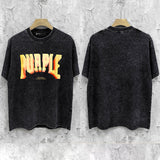 Purple Brand Distressed T Shirts Short Sleeve