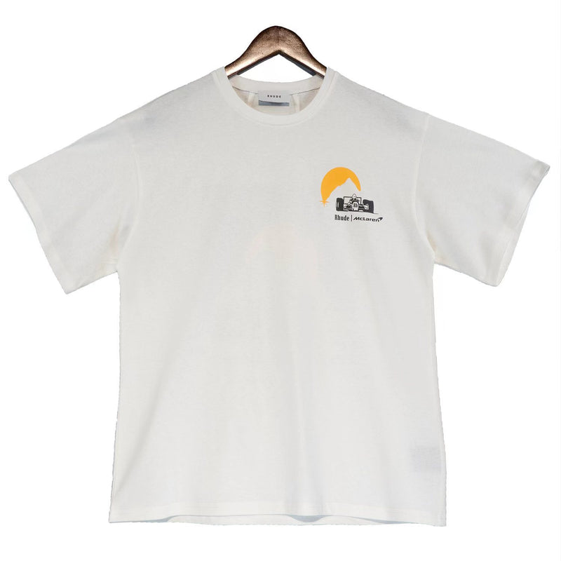 Rhude T Shirt Joint Racing Sunset Printing Short Sleeve T-Shirt